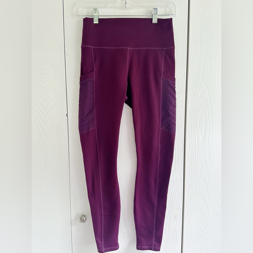 Fabletics women leggings maroon size medium/small